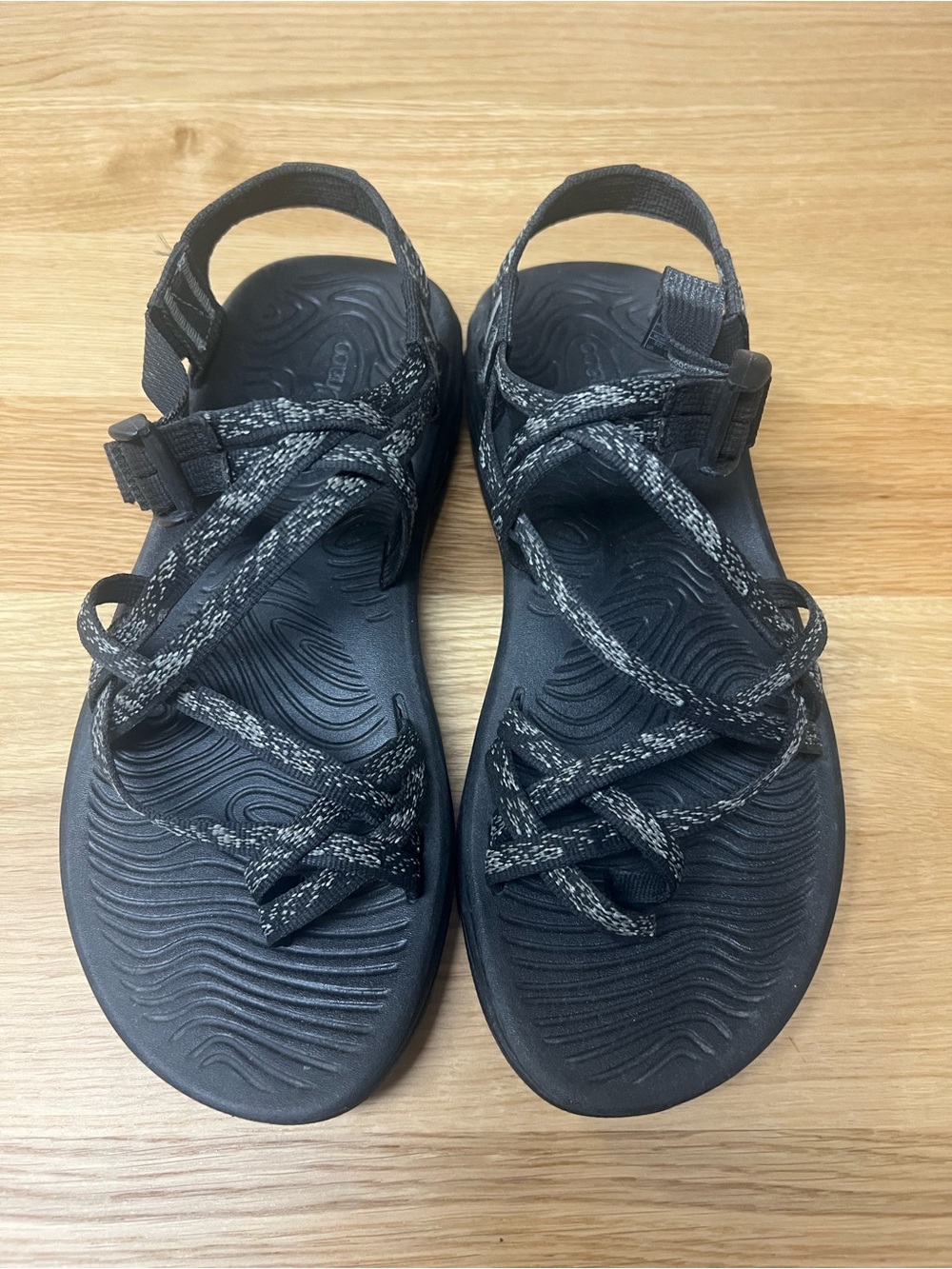 Chaco Black Strappy Women's Sandals